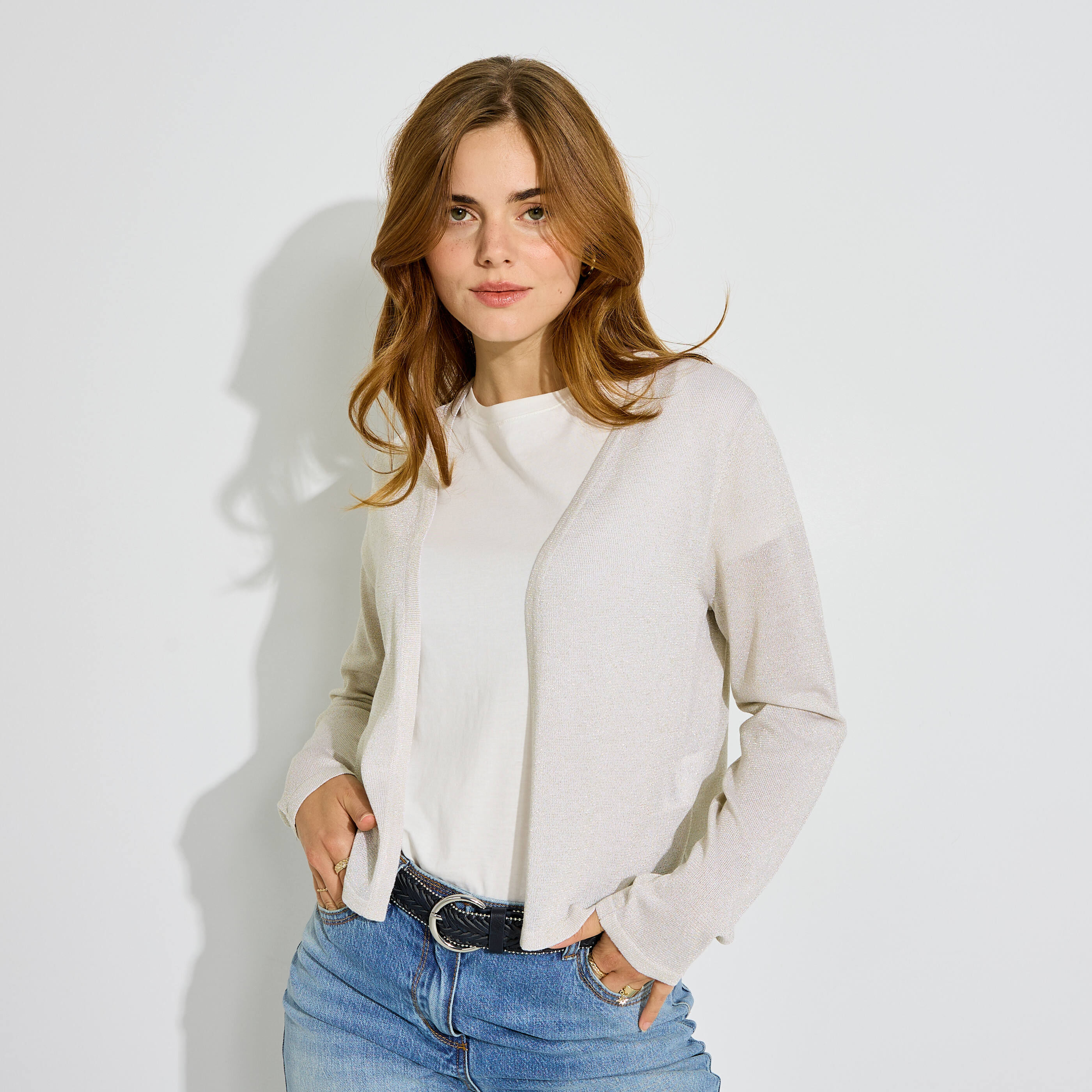 Gilet manches longues femme
