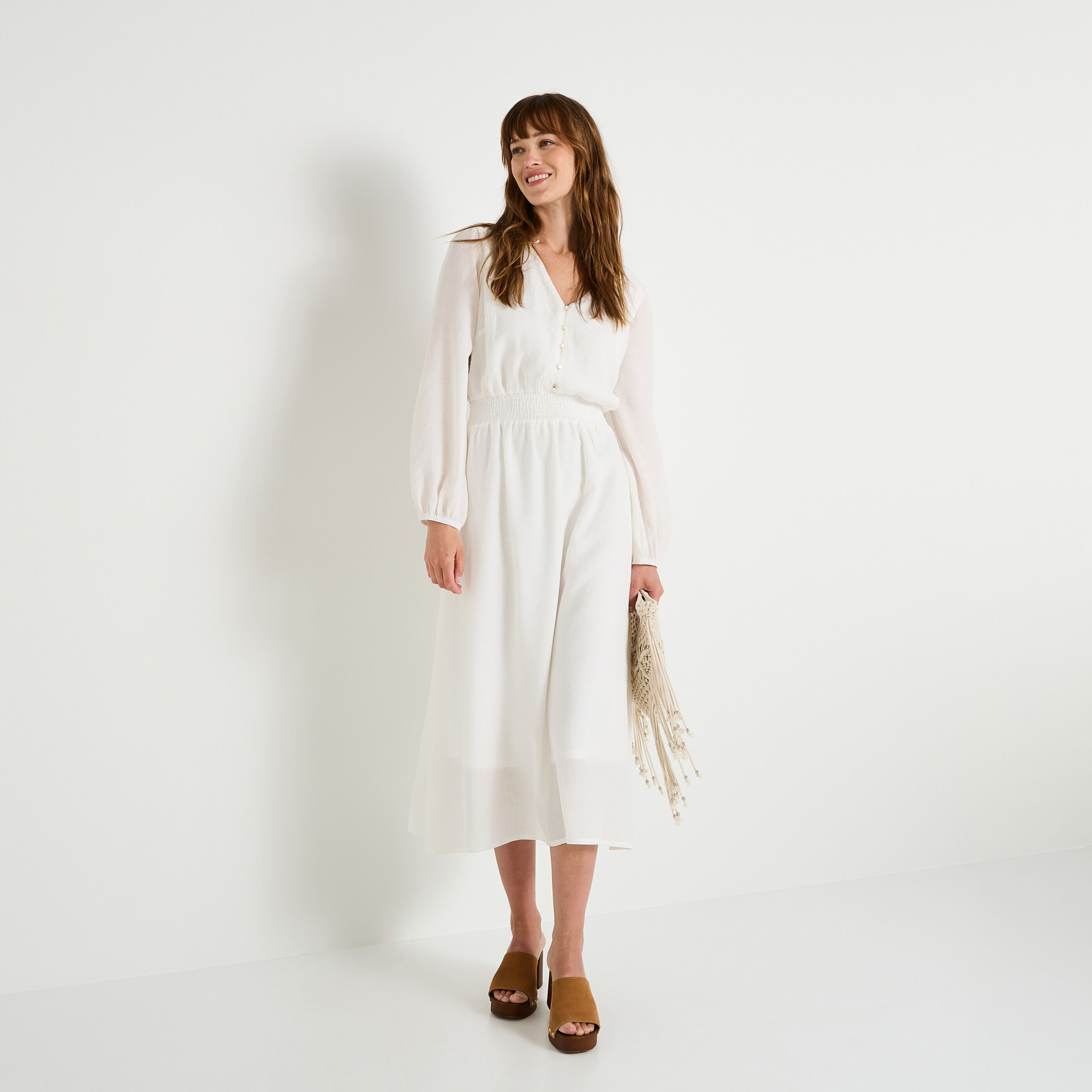 Robe fluide habill&eacute;e femme