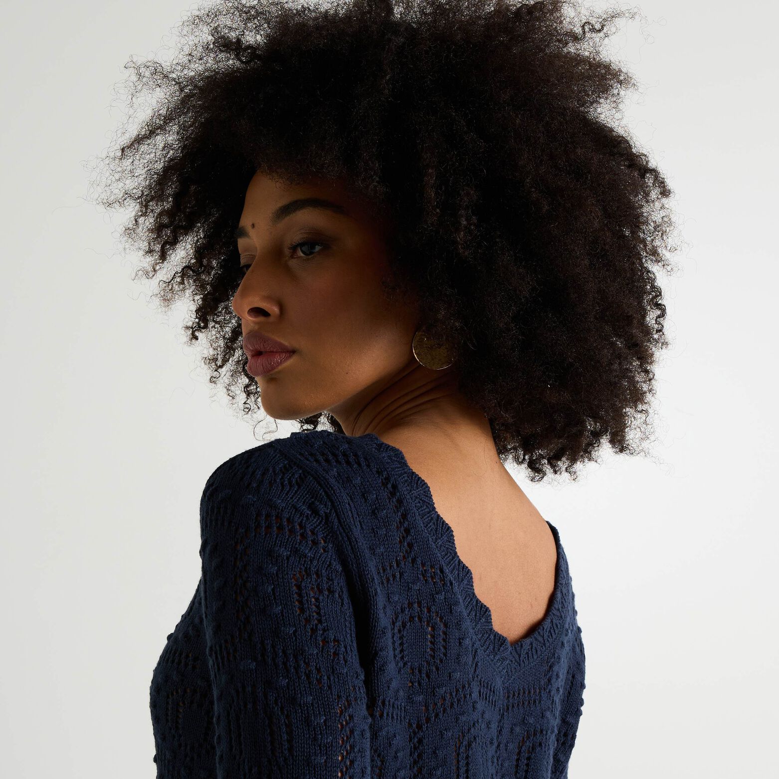 Pull jeux de points femme
