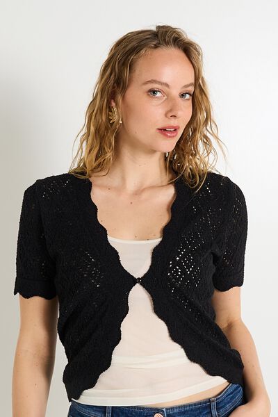 Gilet manches courtes femme