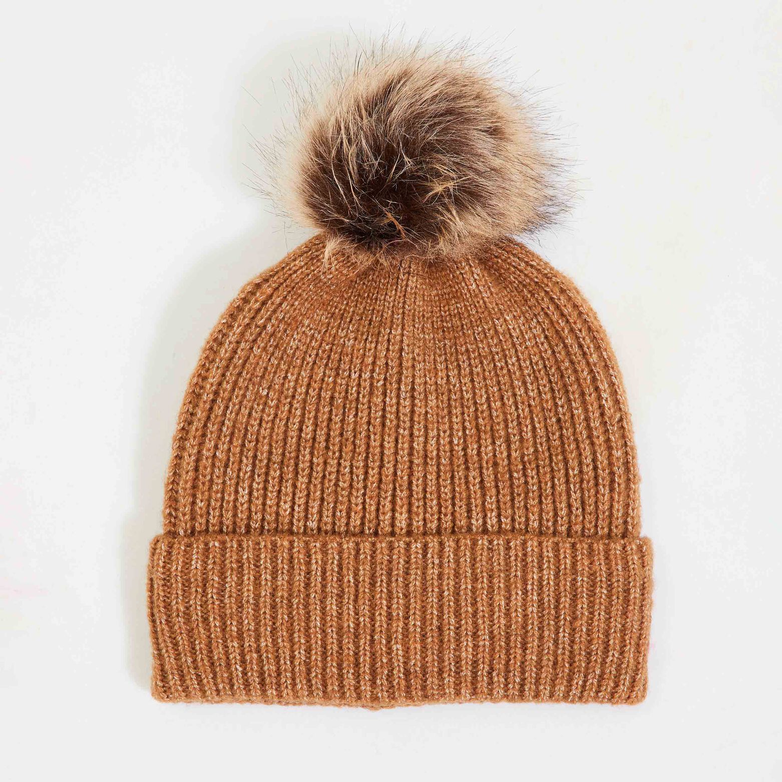 Bonnet pompon femme