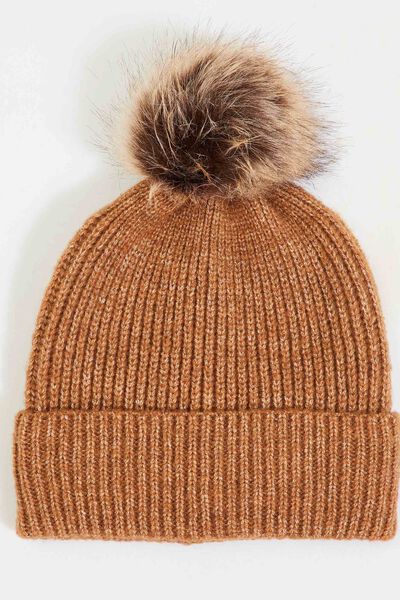 Bonnet pompon femme