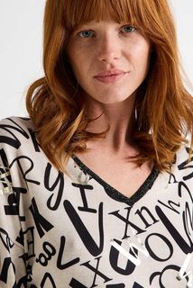 T-shirt col V femme