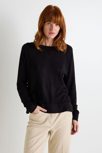 Pull col rond femme