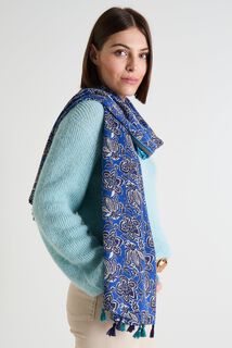 Etole imprimé fleurs femme