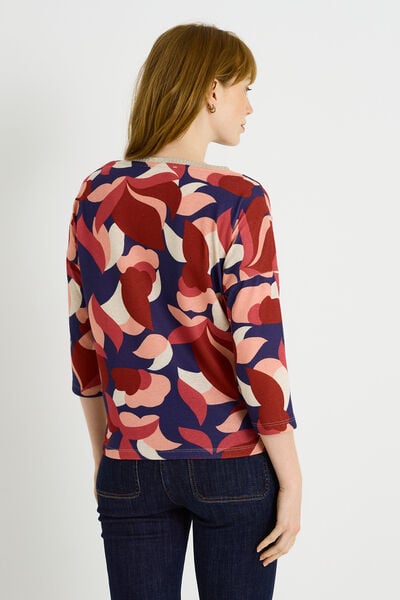 T-shirt imprimé fleuri femme