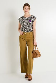 T-shirt imprimé léopard femme