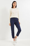 Pantalon cigarette raccourci