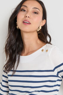 T-shirt col bateau femme