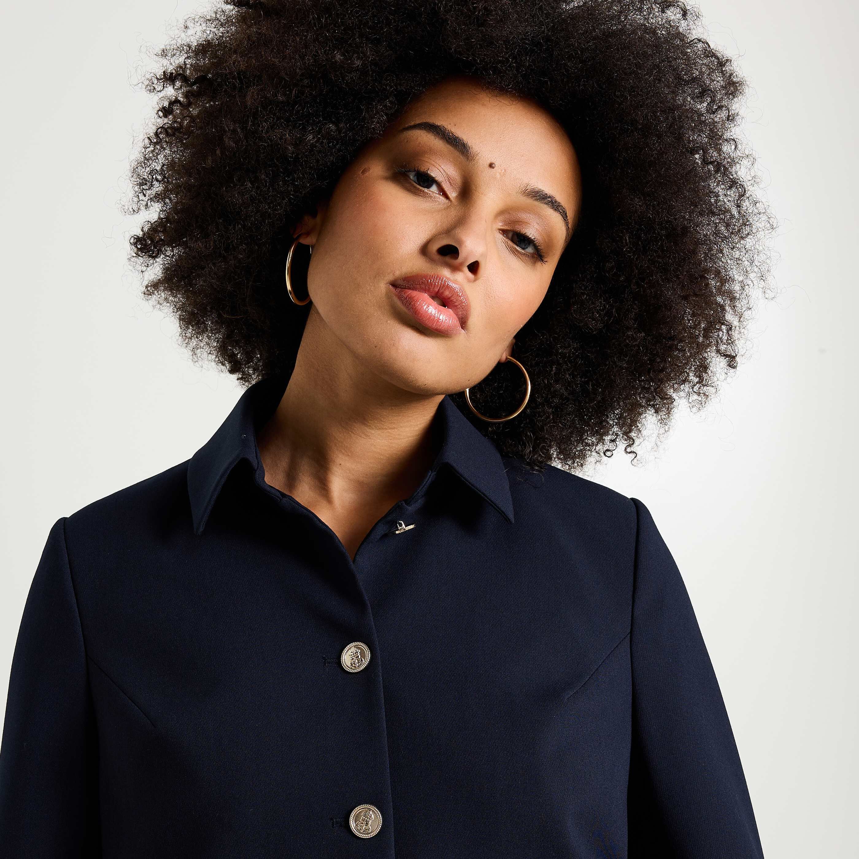 Veste col chemise femme