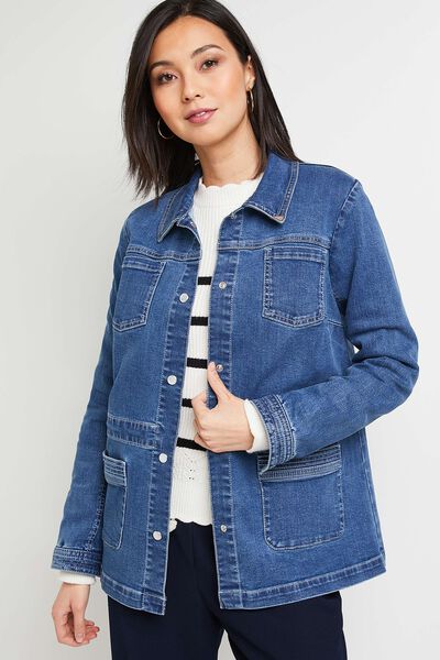 Veste saharienne en jean