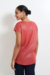 T-shirt en lin mélangé femme