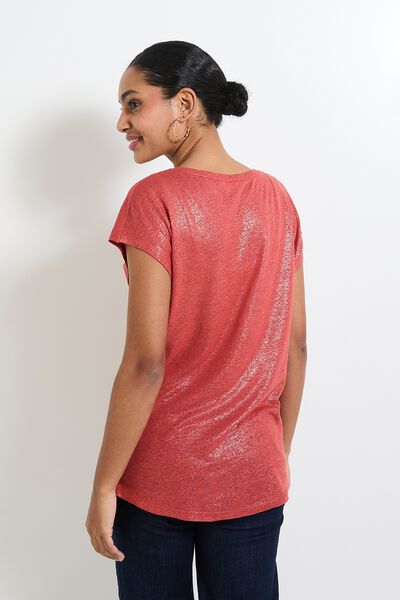 T-shirt en lin mélangé femme