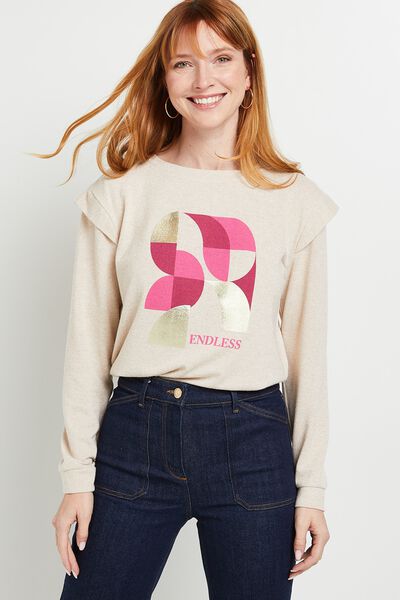 Sweat avec épaulettes femme