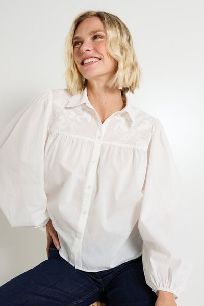 Chemise manches amples femme