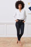 Jean raccourci taille haute HANOI femme