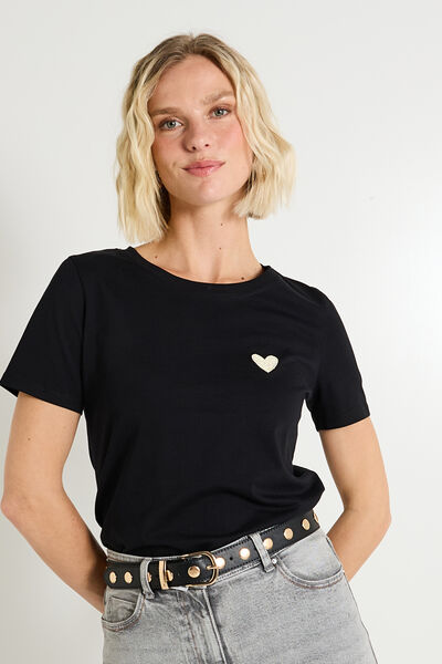 T-shirt col rond femme
