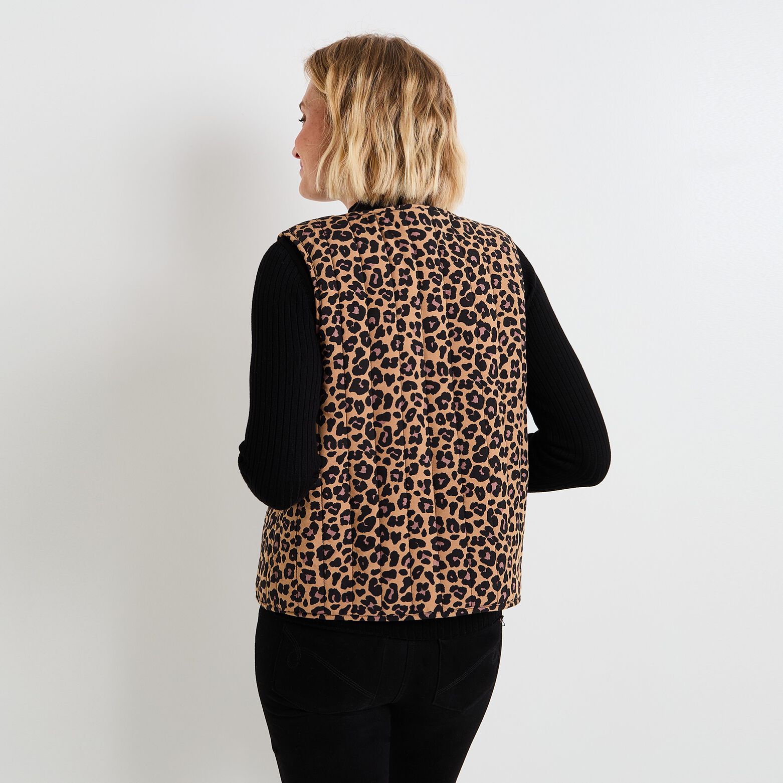 Veste imprimé léopard femme