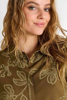 Chemise à détails ajourés femme