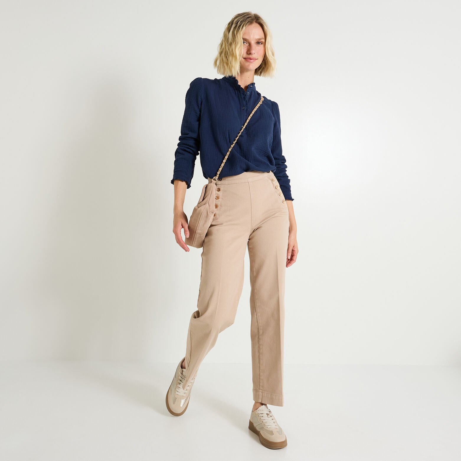 Blouse en gaze de coton femme