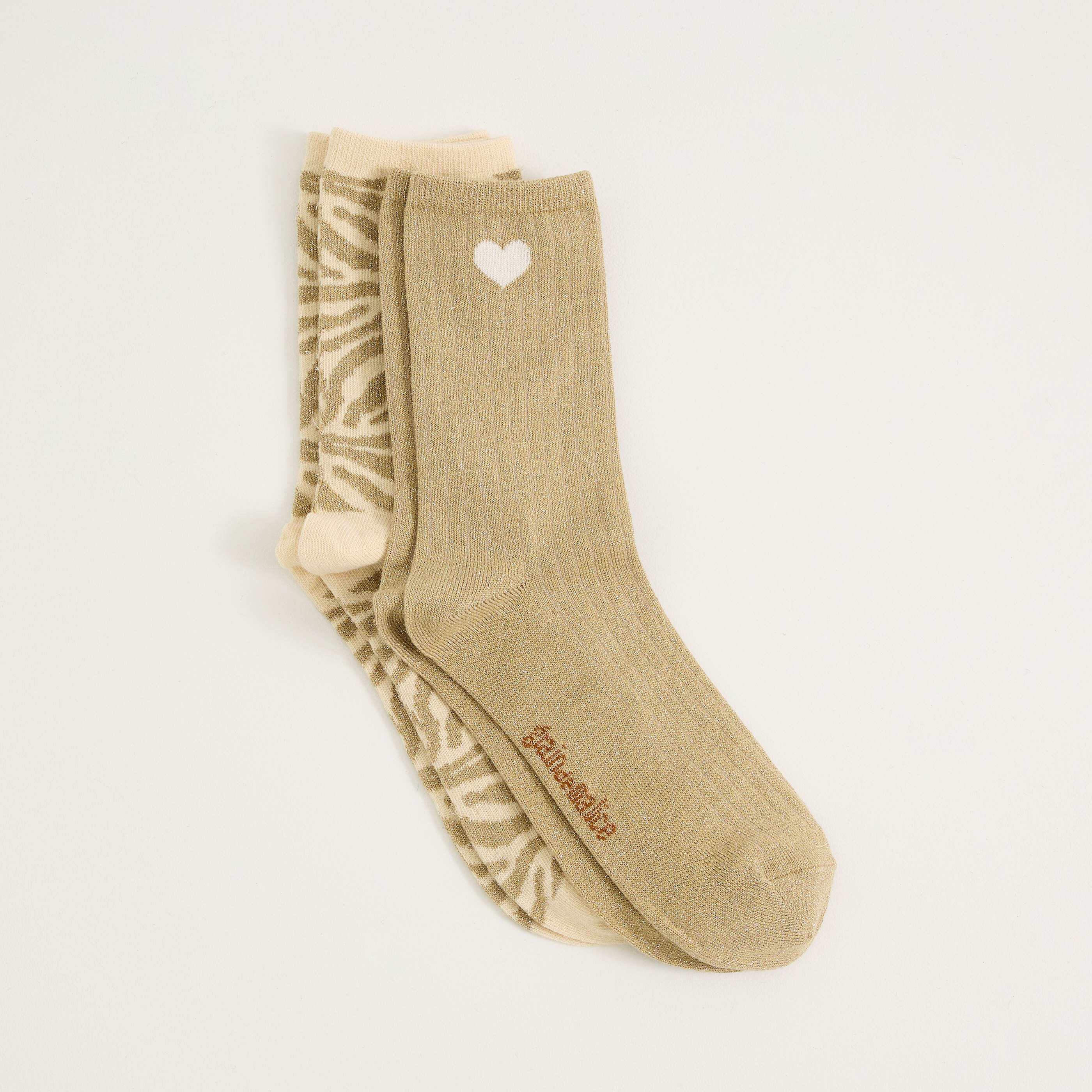 Lot de 2 paires de chaussettes femme