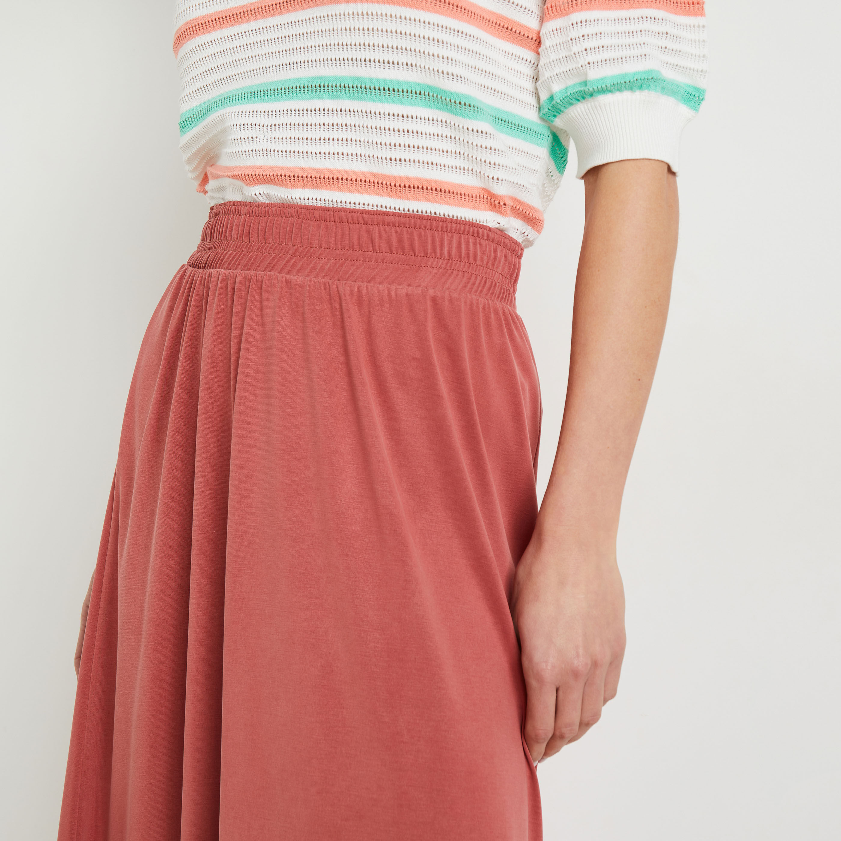 Jupe mi-longue femme