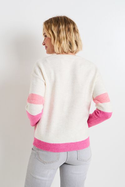 Pull col rond femme