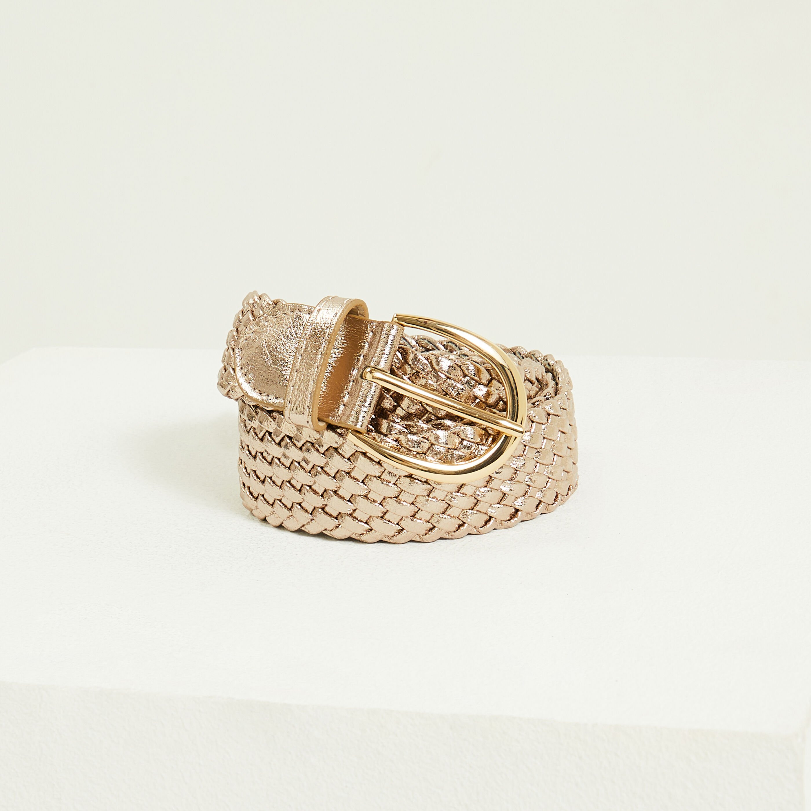 Ceinture outlet dorée femme