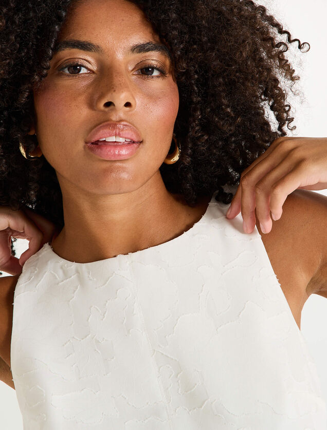 Robe courte habillée sans manches
