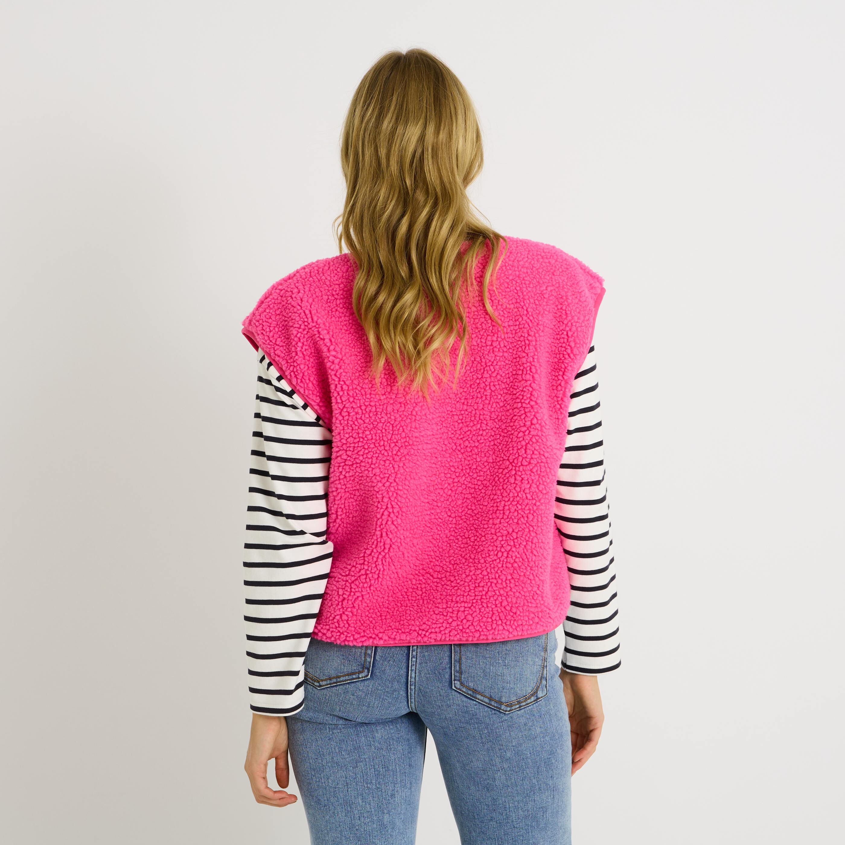 Veste sans manches molletonn&eacute;e femme