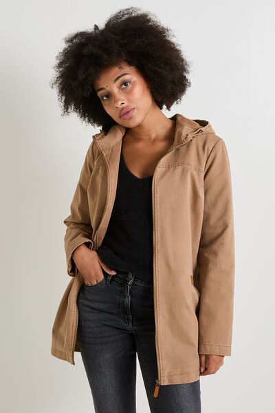 Parka à capuche femme