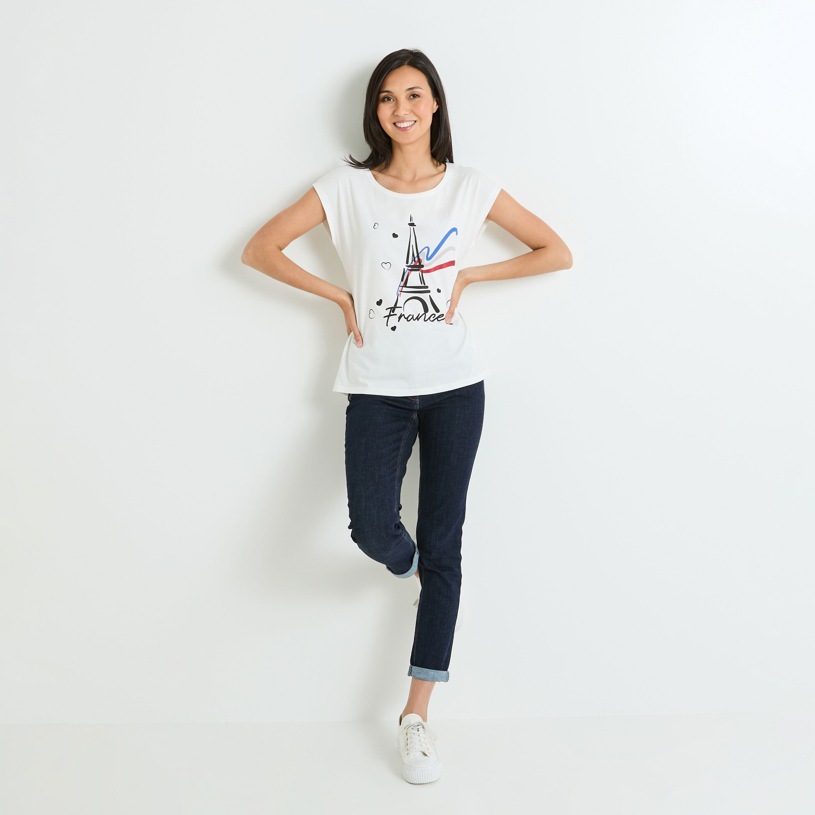 Tshirt print femme