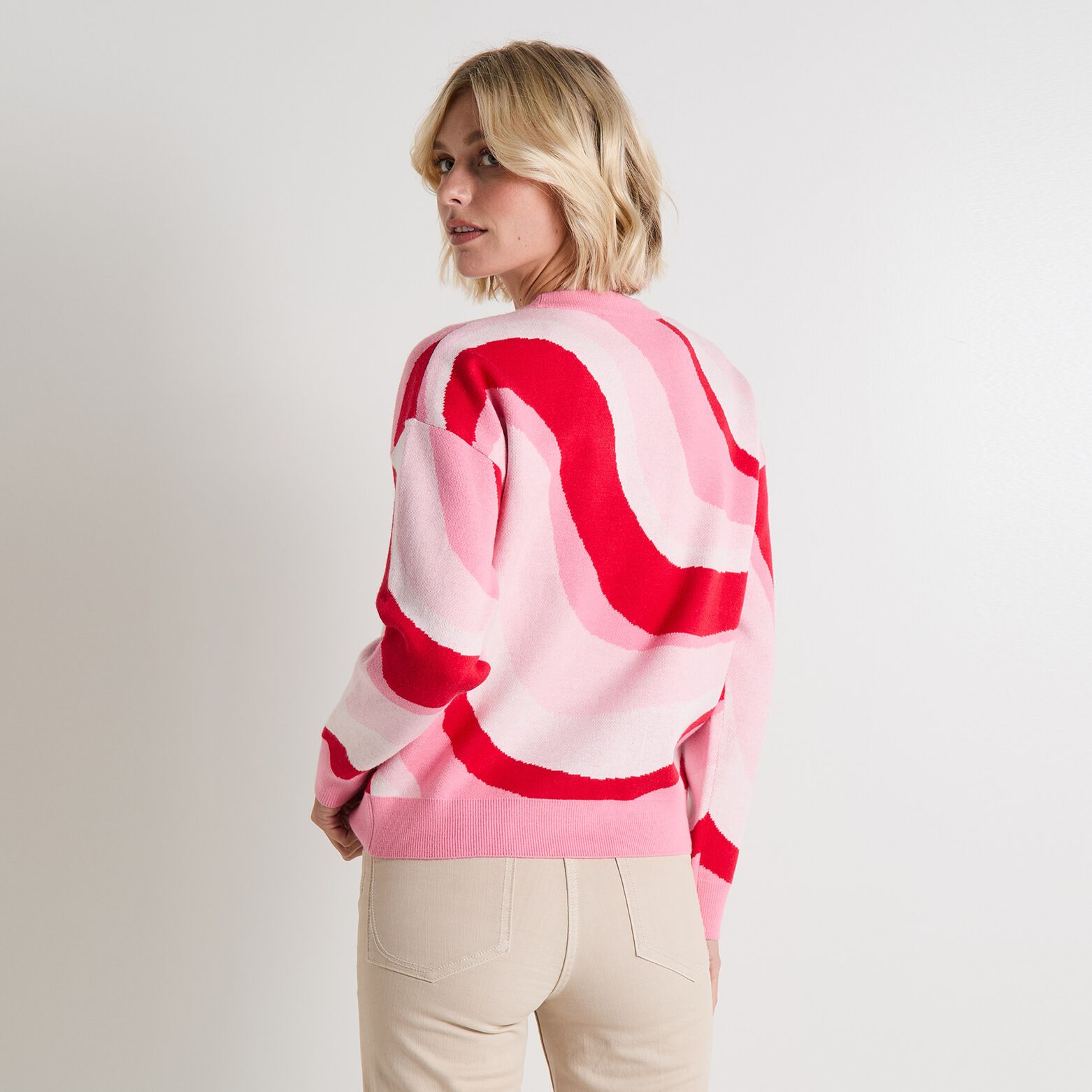 Pull col rond femme