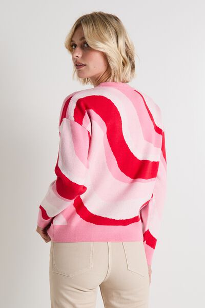 Pull col rond femme