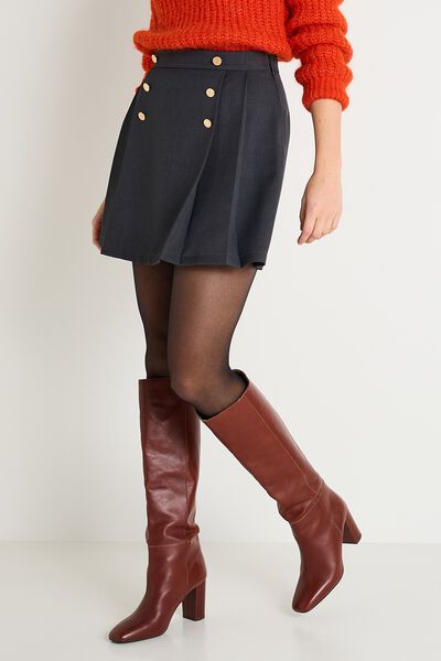Jupe courte à plis femme