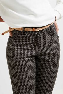Pantalon chino imprimé femme