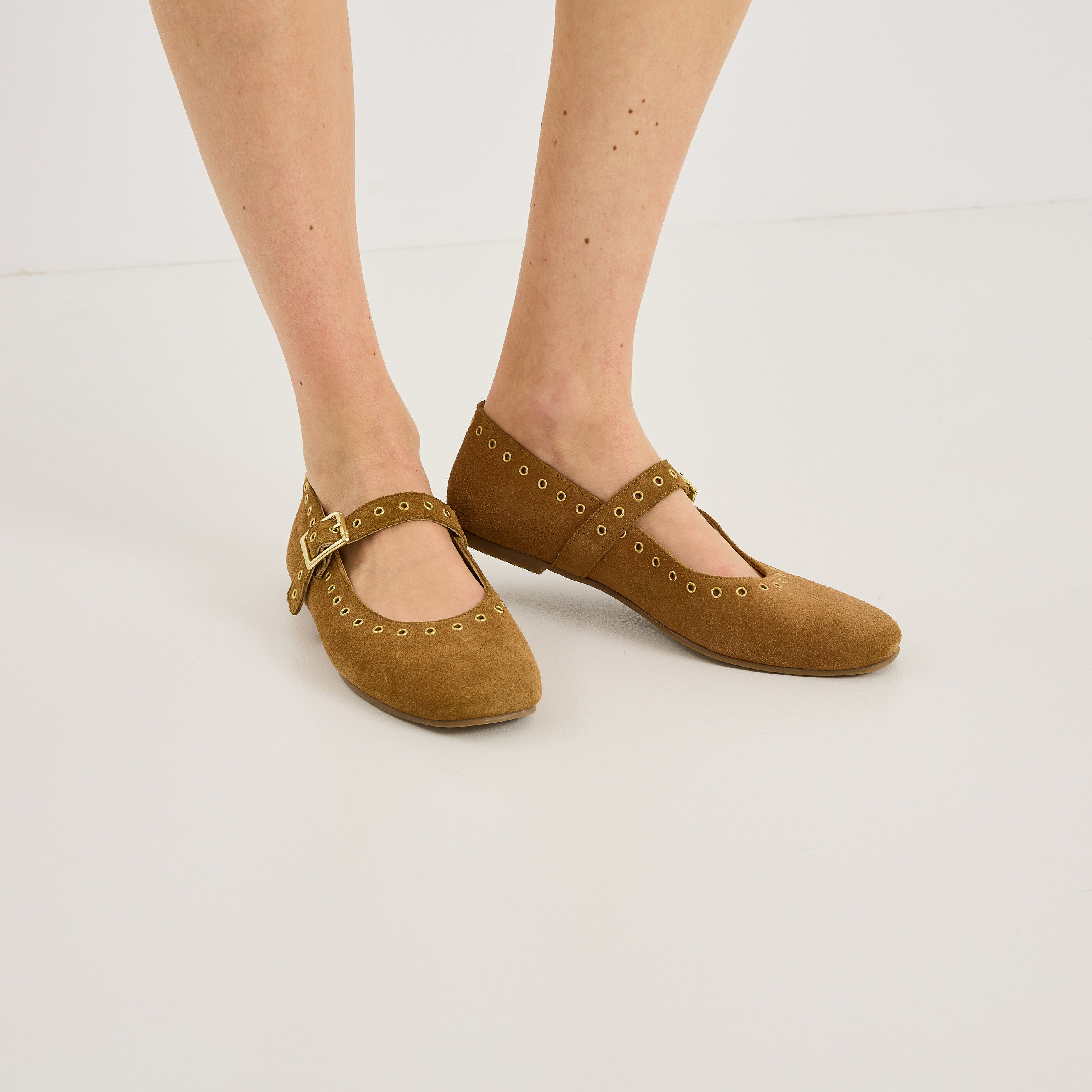 Ballerine plate &agrave; bride femme