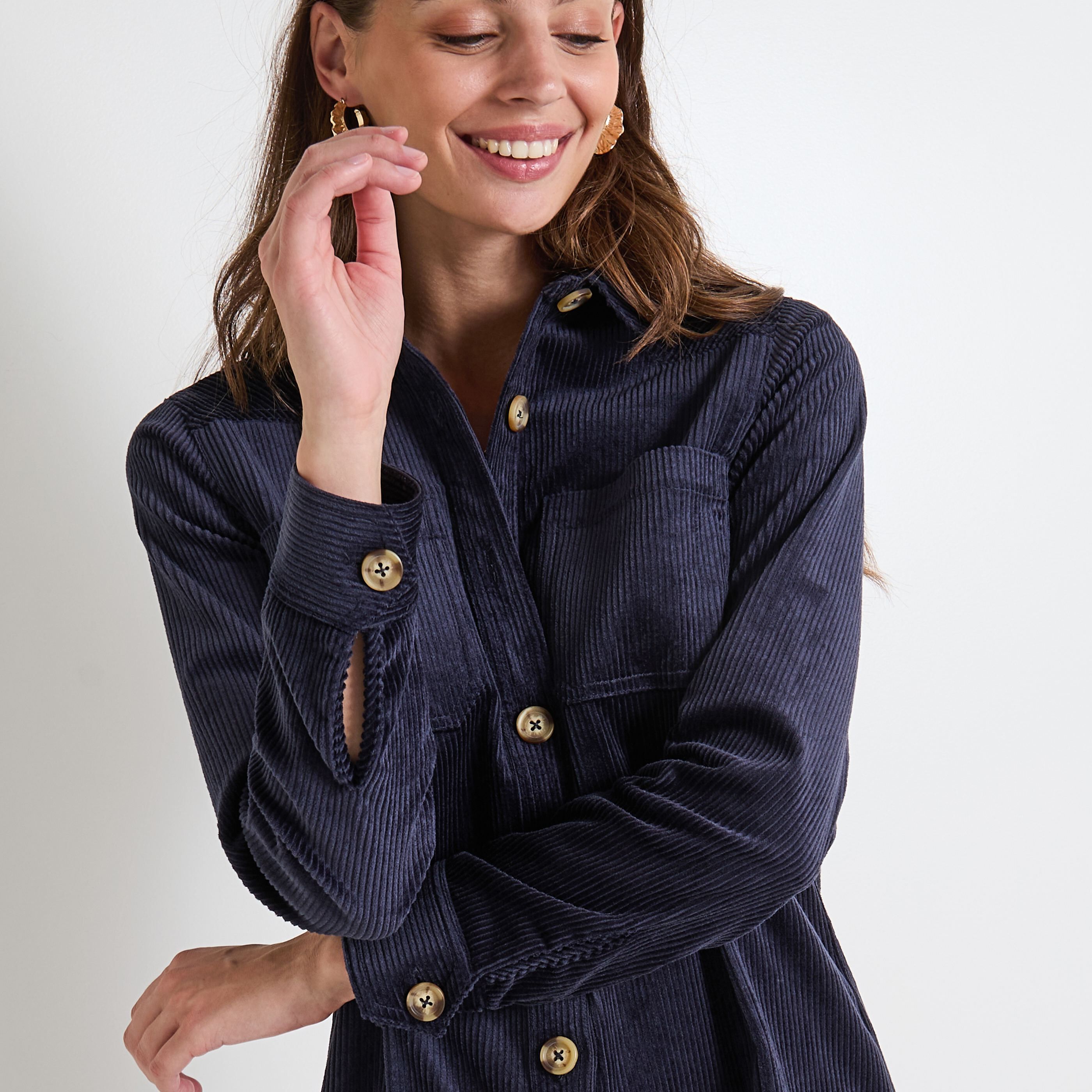 Robe velours femme