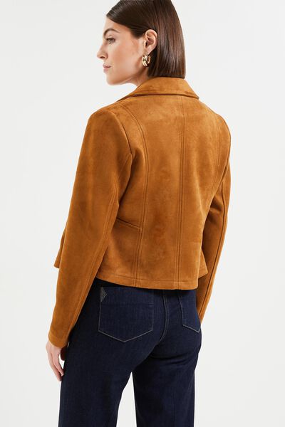 Blouson suedine femme