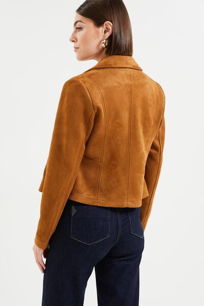 Blouson suedine femme