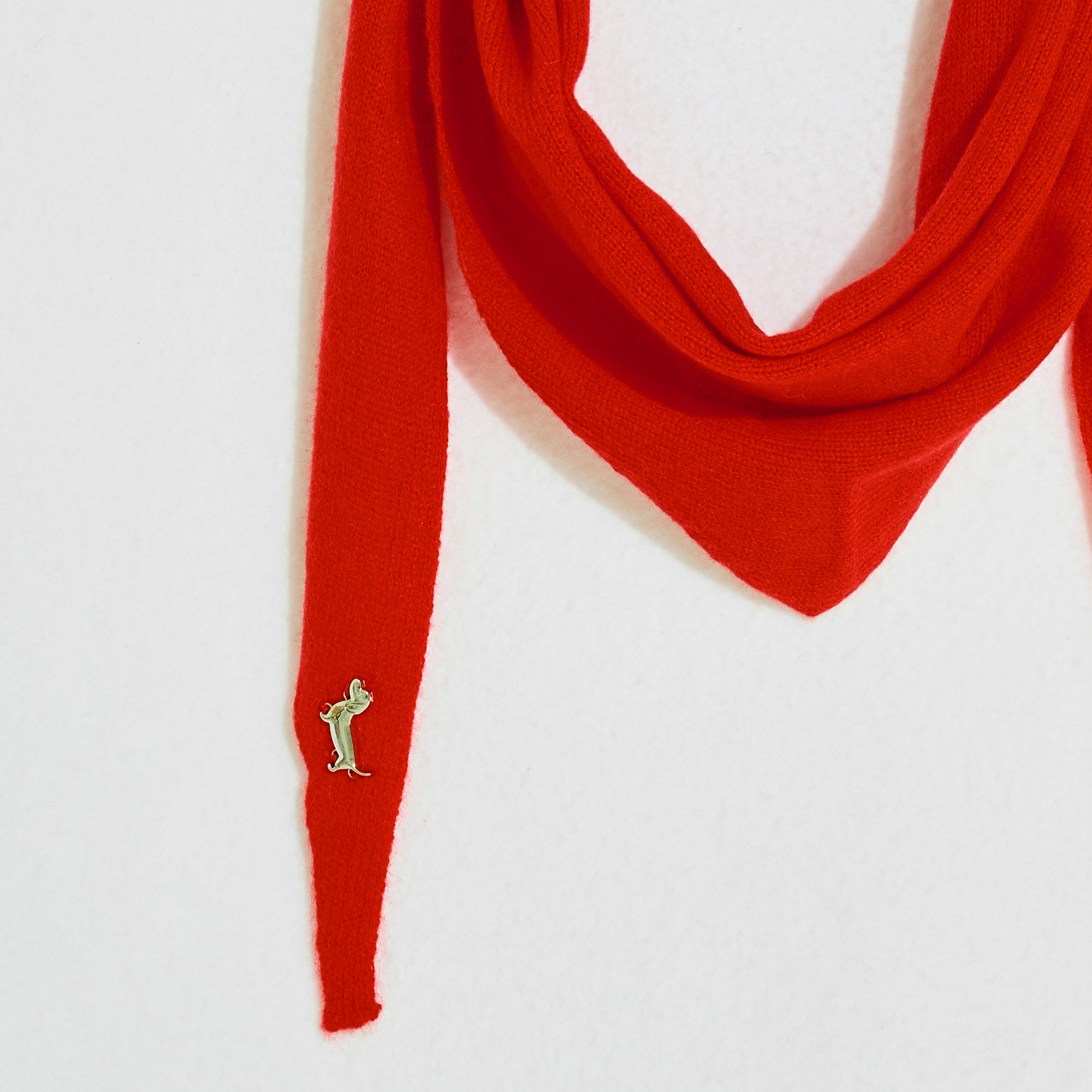 &Eacute;charpe triangle en laine femme