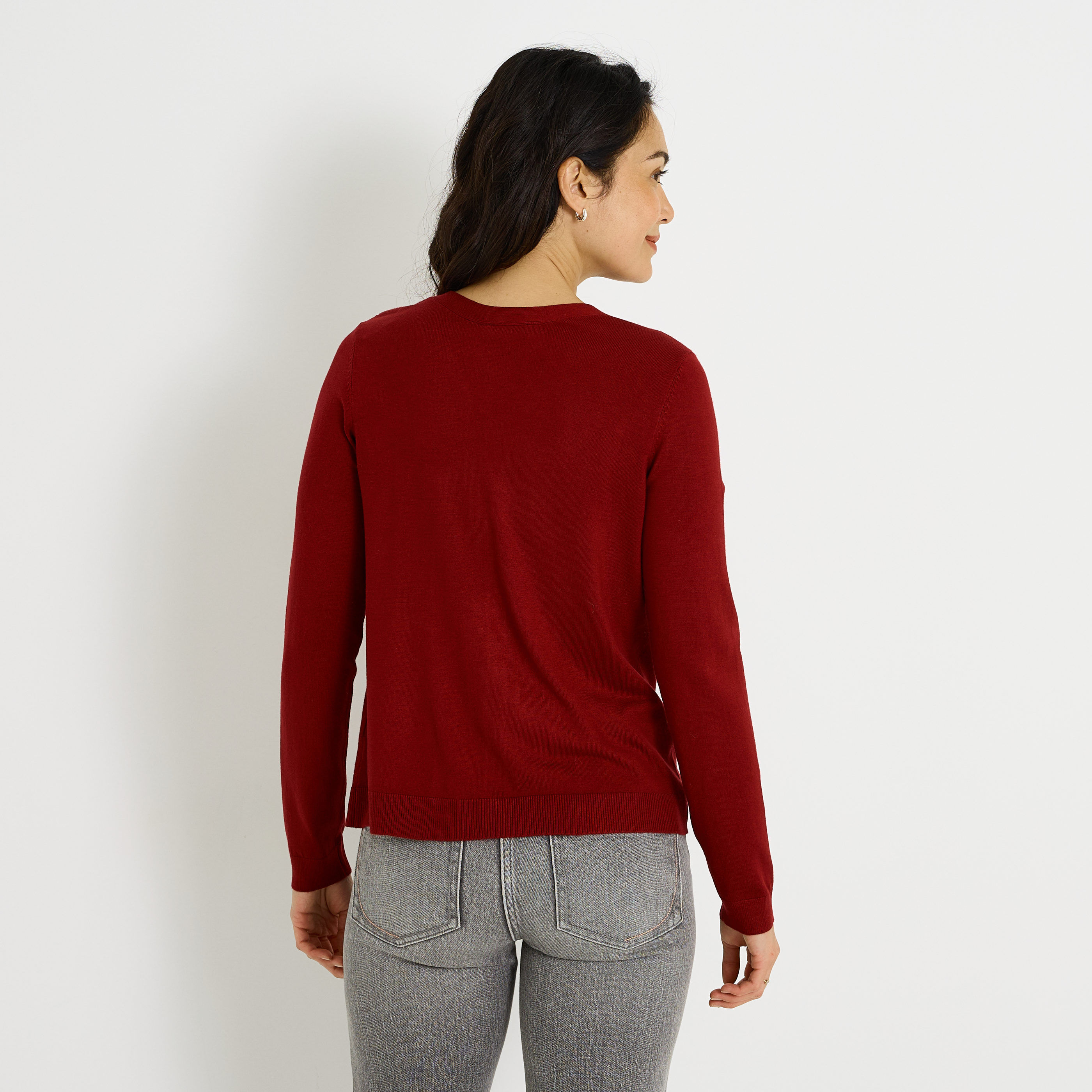 Gilet en maille fine femme