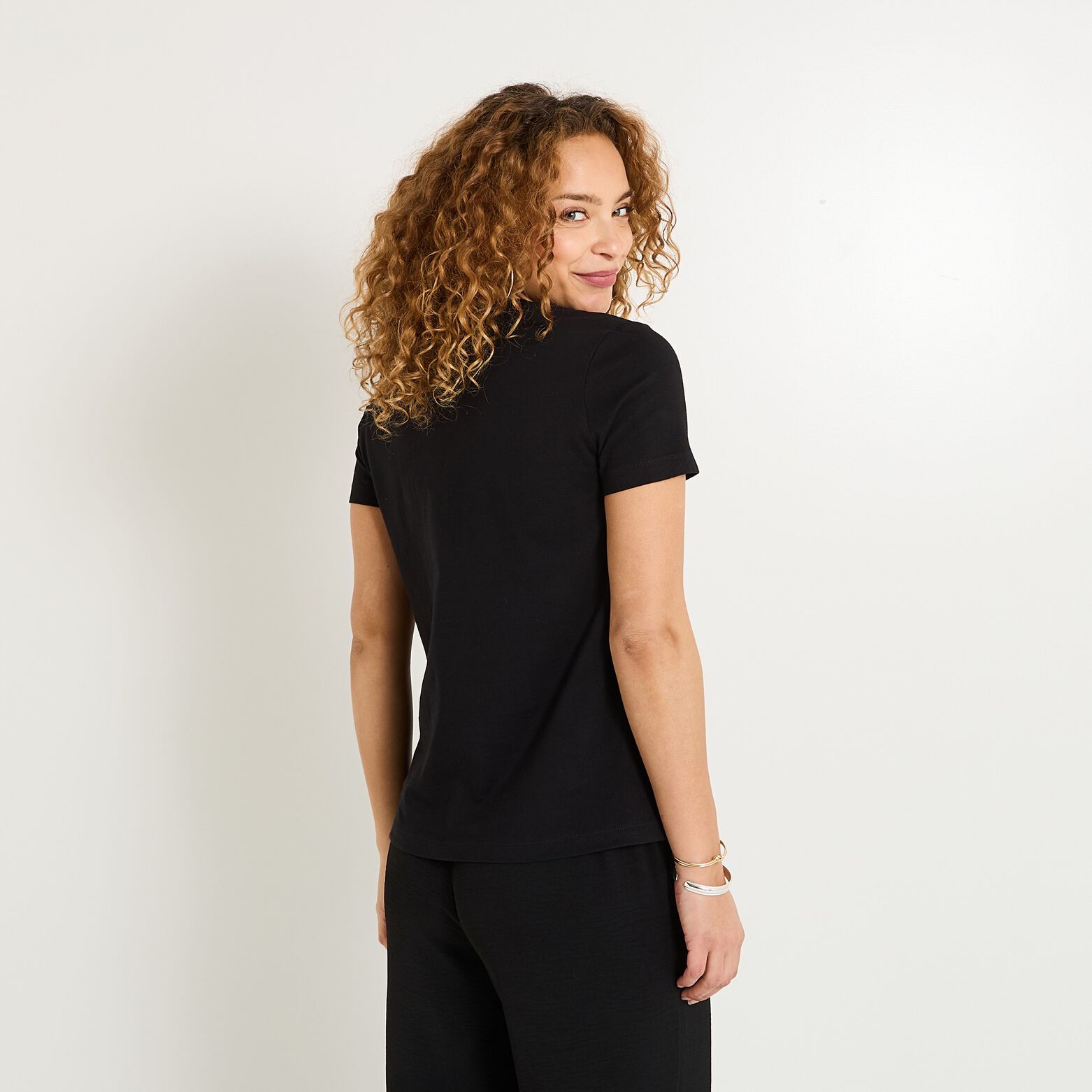 T-shirt col rond femme
