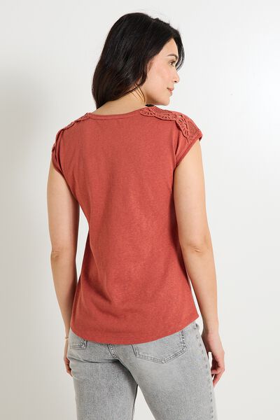 T shirt col V femme