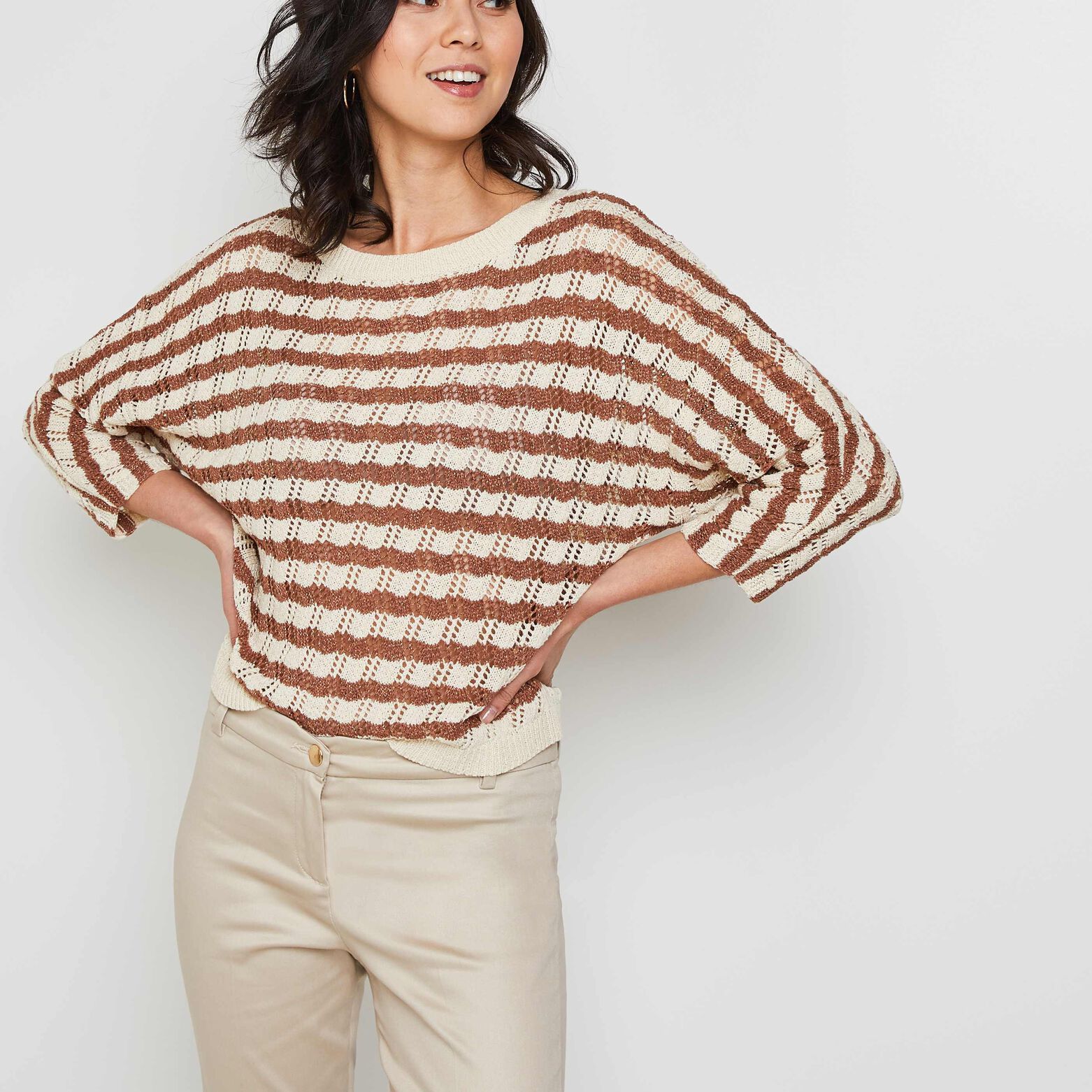 Pull maille femme
