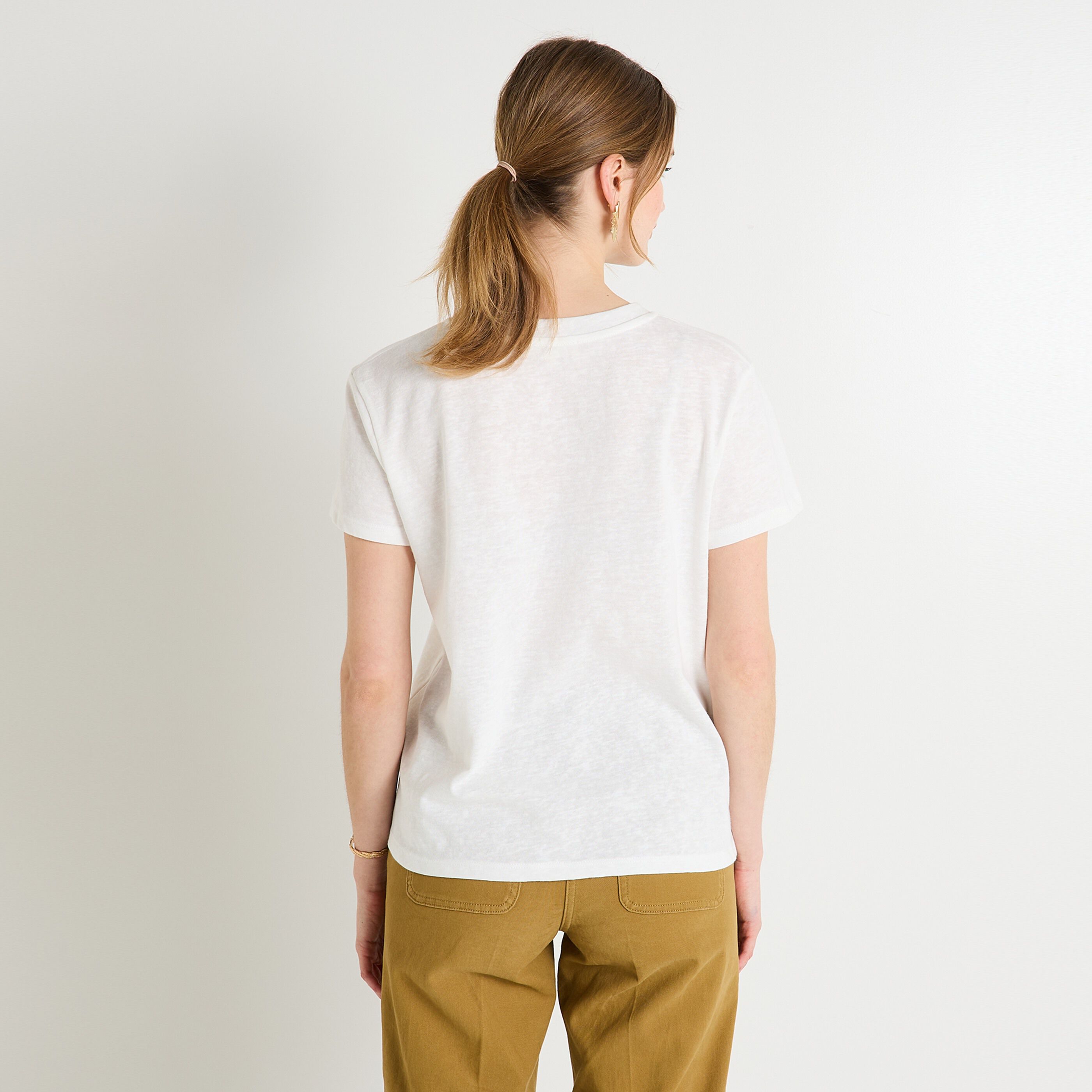 T-shirt col rond femme