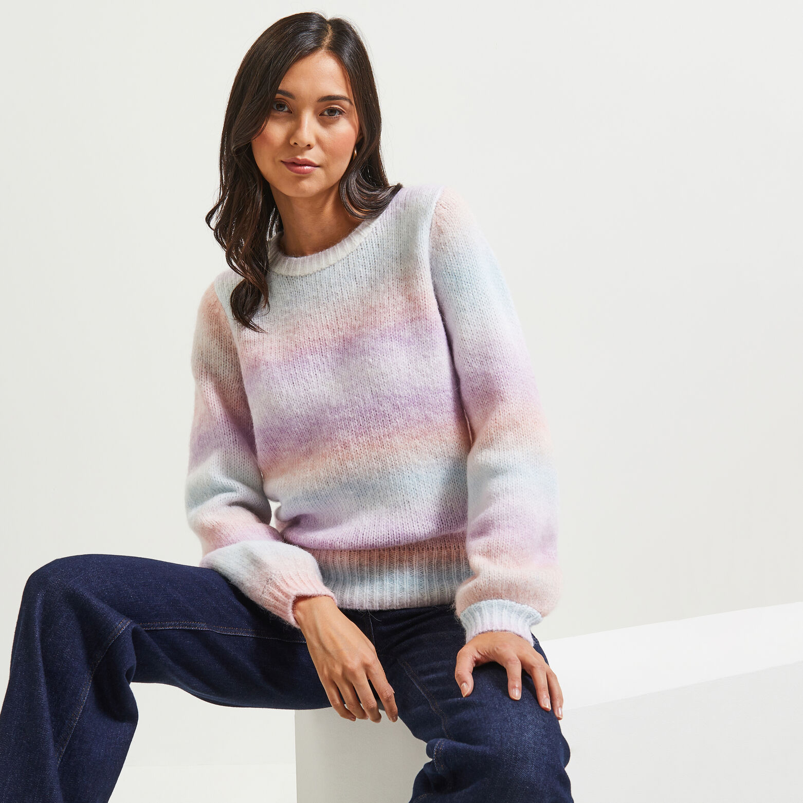 Pull multicolore femme