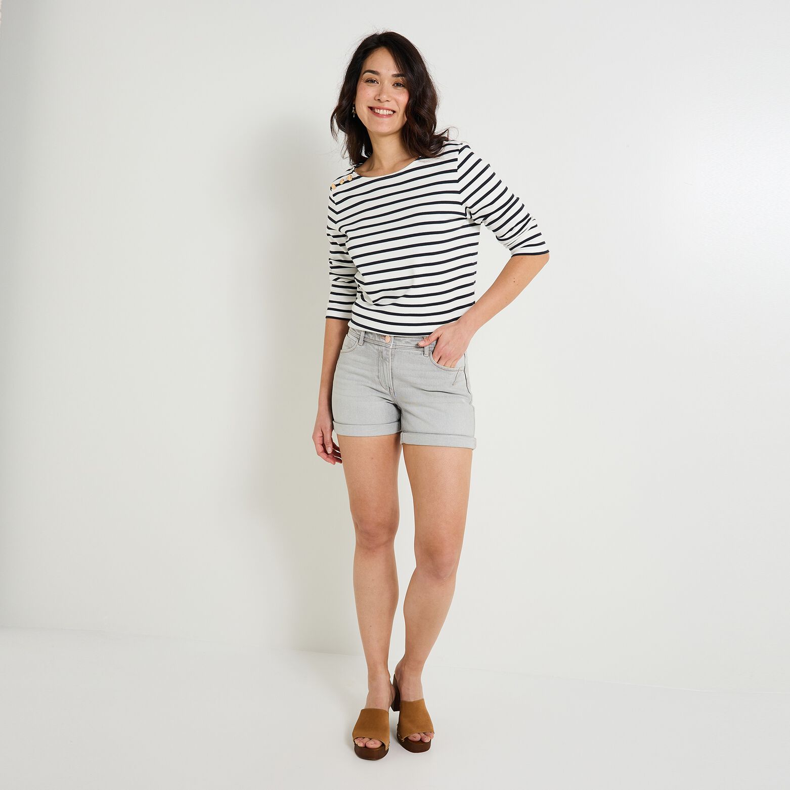 Short en jean femme