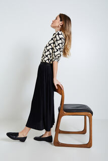 Tshirt col chemise femme