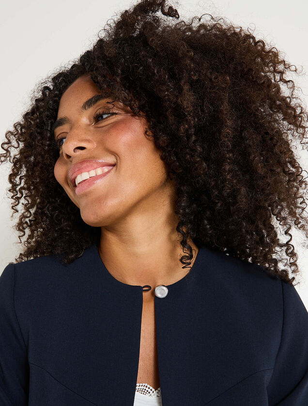 Veste col rond femme